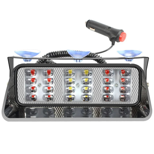24 12V Strobe Signal Emergency Windshield Warning Beacon Red