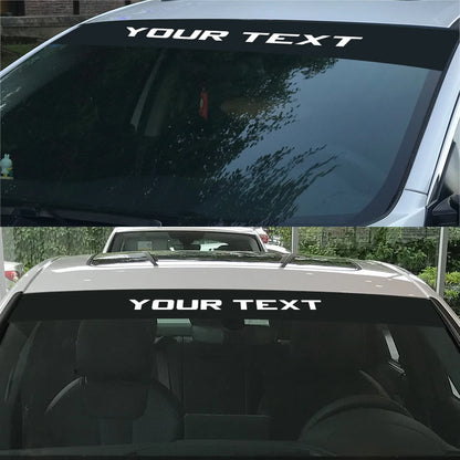 Front Windshield Sticker Custom Text Decor Decal Vinyl Customized