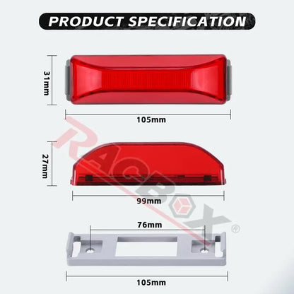 For Man Scania Volvo Renault Daf External Warning Strobe 12V 24V