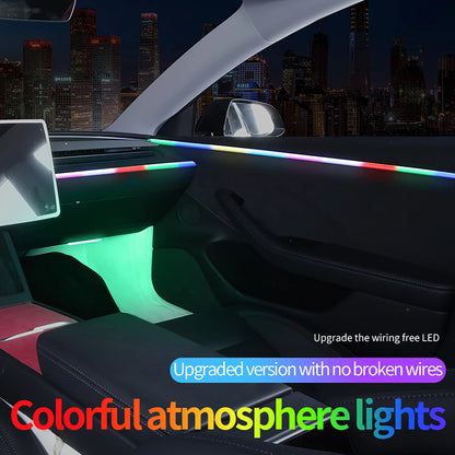 For Tesla LED Interior Lights Center Console Atmosphere Sunroof