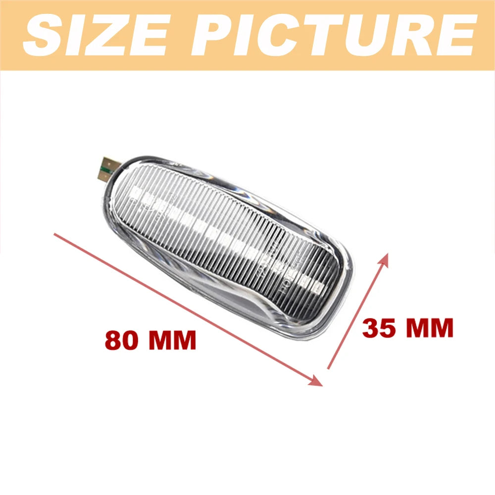 For Mercedes Vito W638 W210 Vario 2PCS Dynamic Side Marker Turn