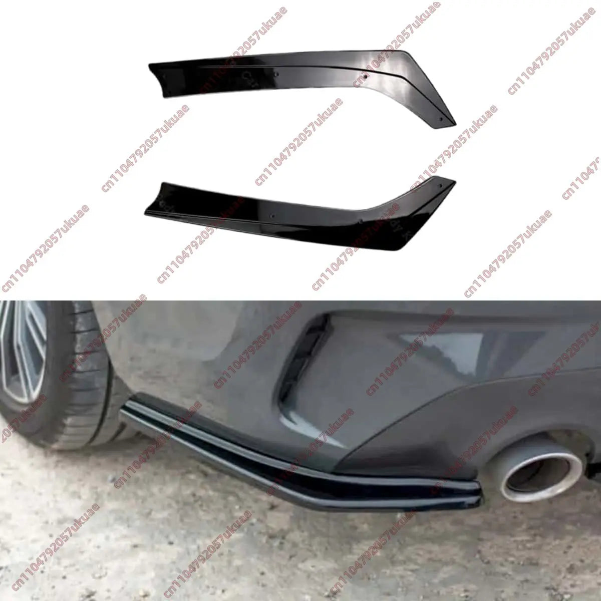 For BMW 3 M-Pack G20 G21 Rear Bumper Side Splitters G28