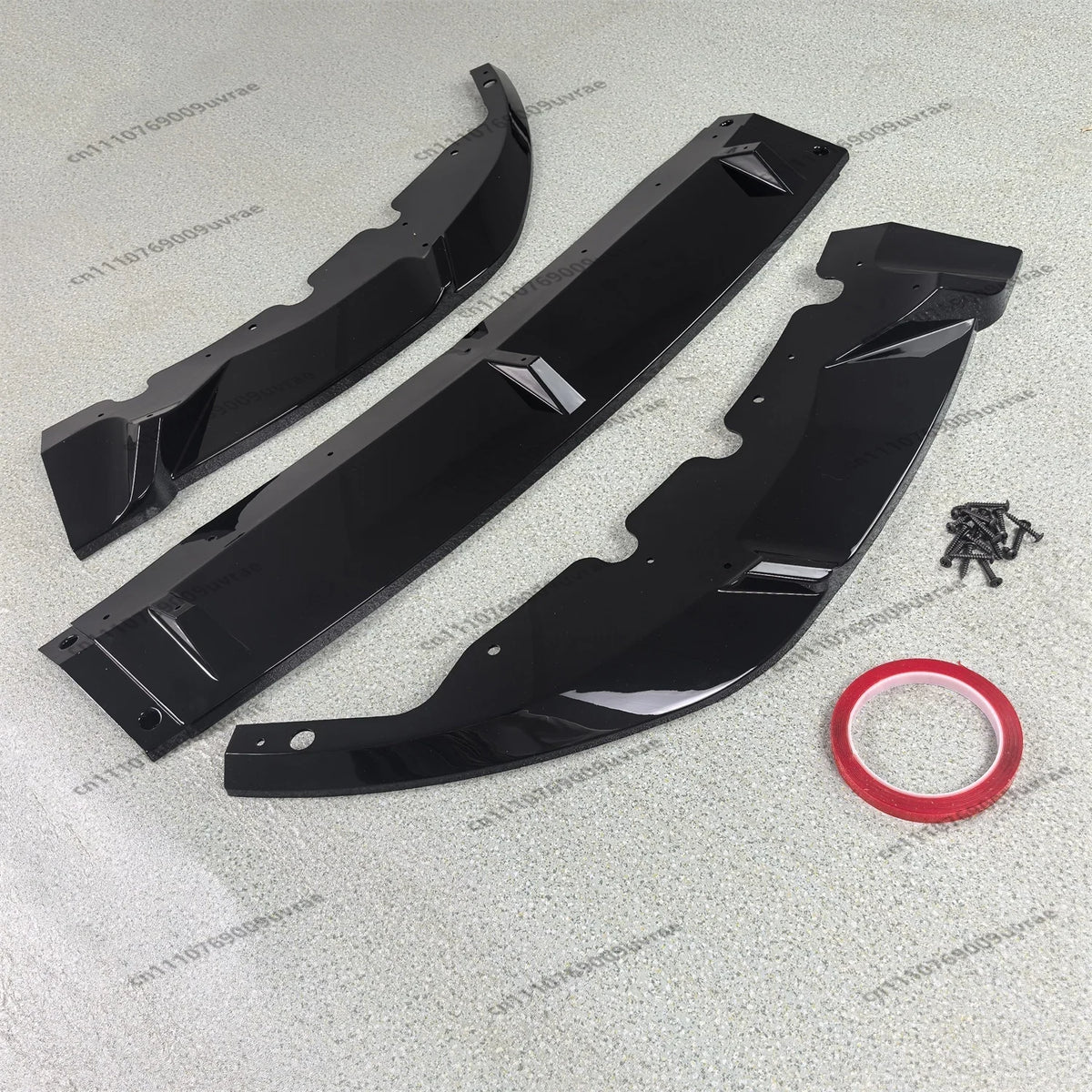 For BMW 7 Series G11 G12 Gloss Black ABS Front Bumper Splitter