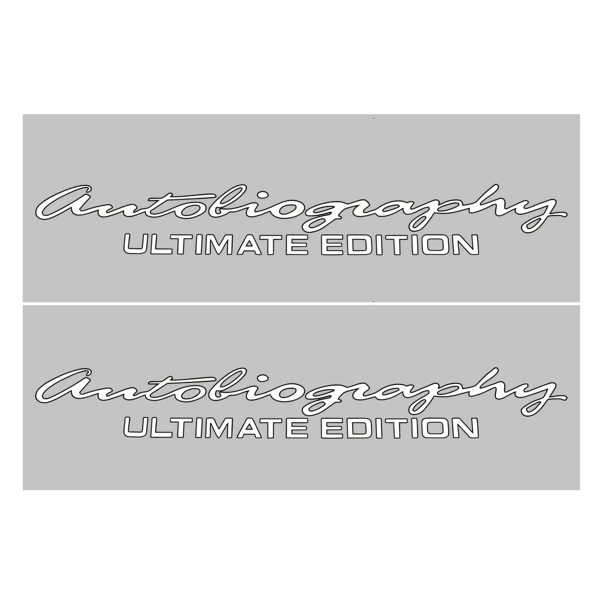 4PCS Set Silver Signature Biography Ultimate Edition Waterproof