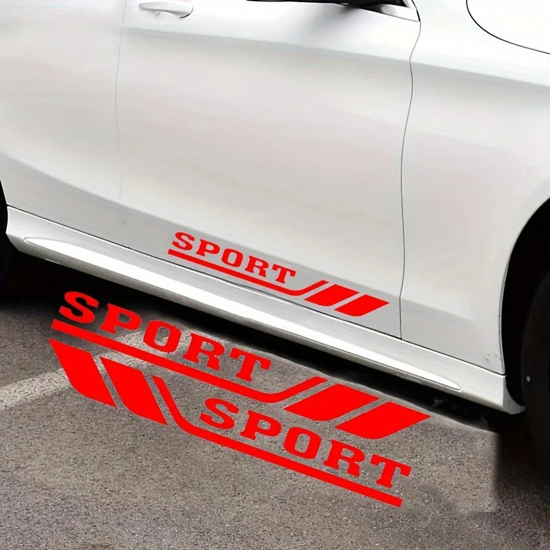 Pair Sport Door Side Stickers Mirror Decor Decal Sticker
