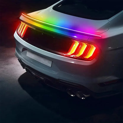 120CM Spoiler Carbon Fiber Rear Trunk Flow Third Brake