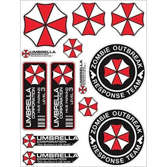 For A4 Umbrella Corporation Set Zombie Sticker Decal Pegatinas