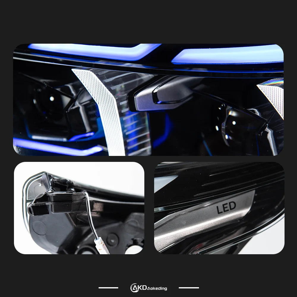 For BMW E60 Headlight Projector Lens Akd Head 2003-2009 523I