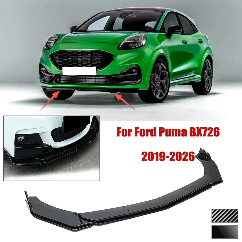 For Ford Puma BX726 2019-2026 Spoiler 5PCS Front Bumper Shovel