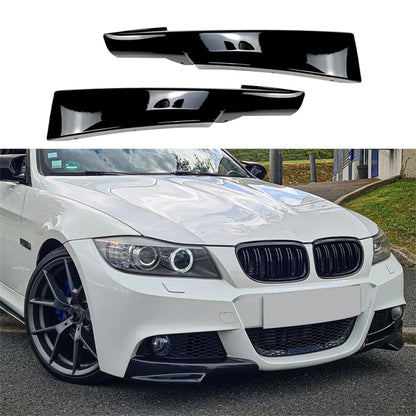 For BMW 3 Series E90 E91 1pair Front Bumper Splitters Lip Lci M