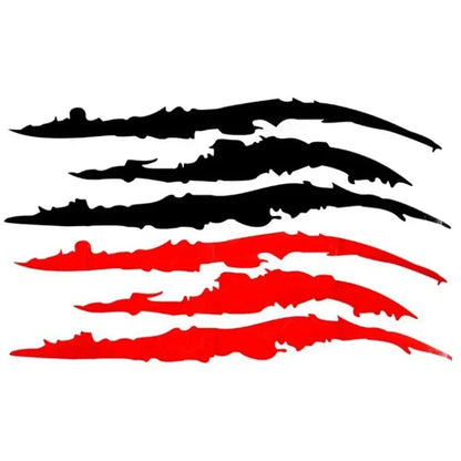 2PCS Reflective Monster Claw Scratch Decal Headlight Waterproof