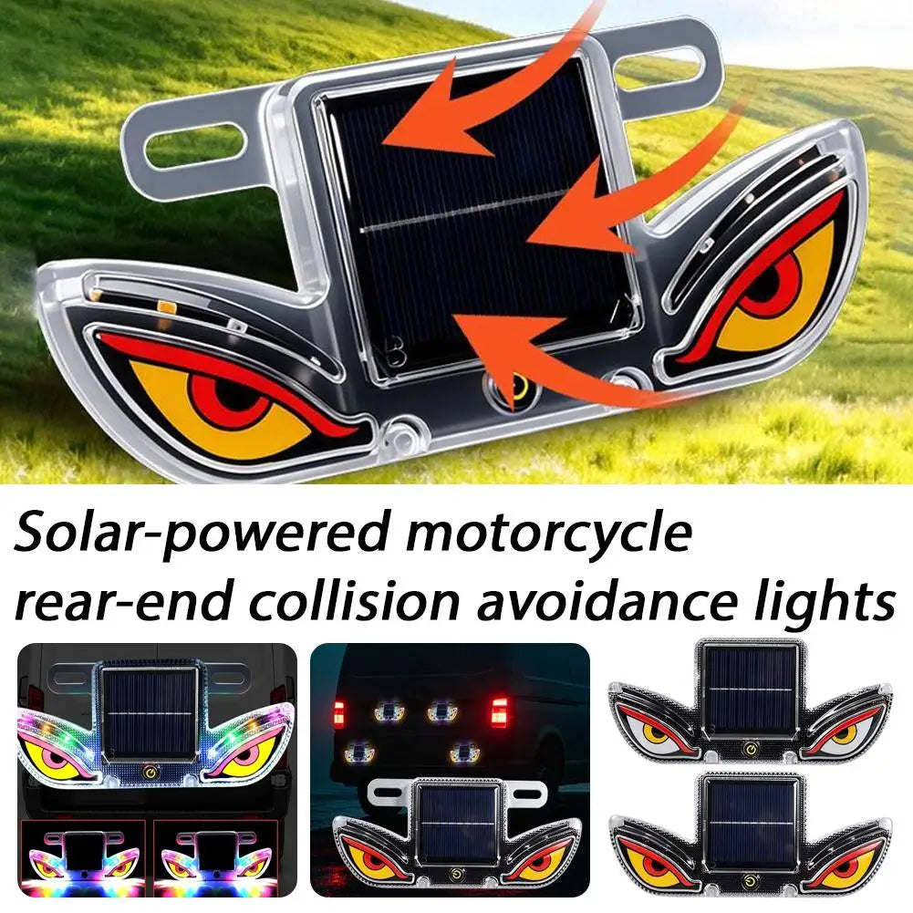 Solar Powered Motorcycle Eagle Eye Warning anti-collision Strobe