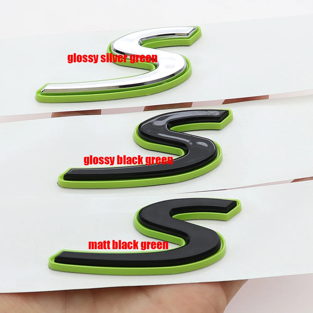 1PC 3D ABS e-hybrid Hybrid Turbo S Letter Side