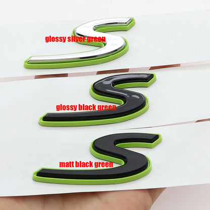 1PC 3D ABS e-hybrid Hybrid Turbo S Letter Side