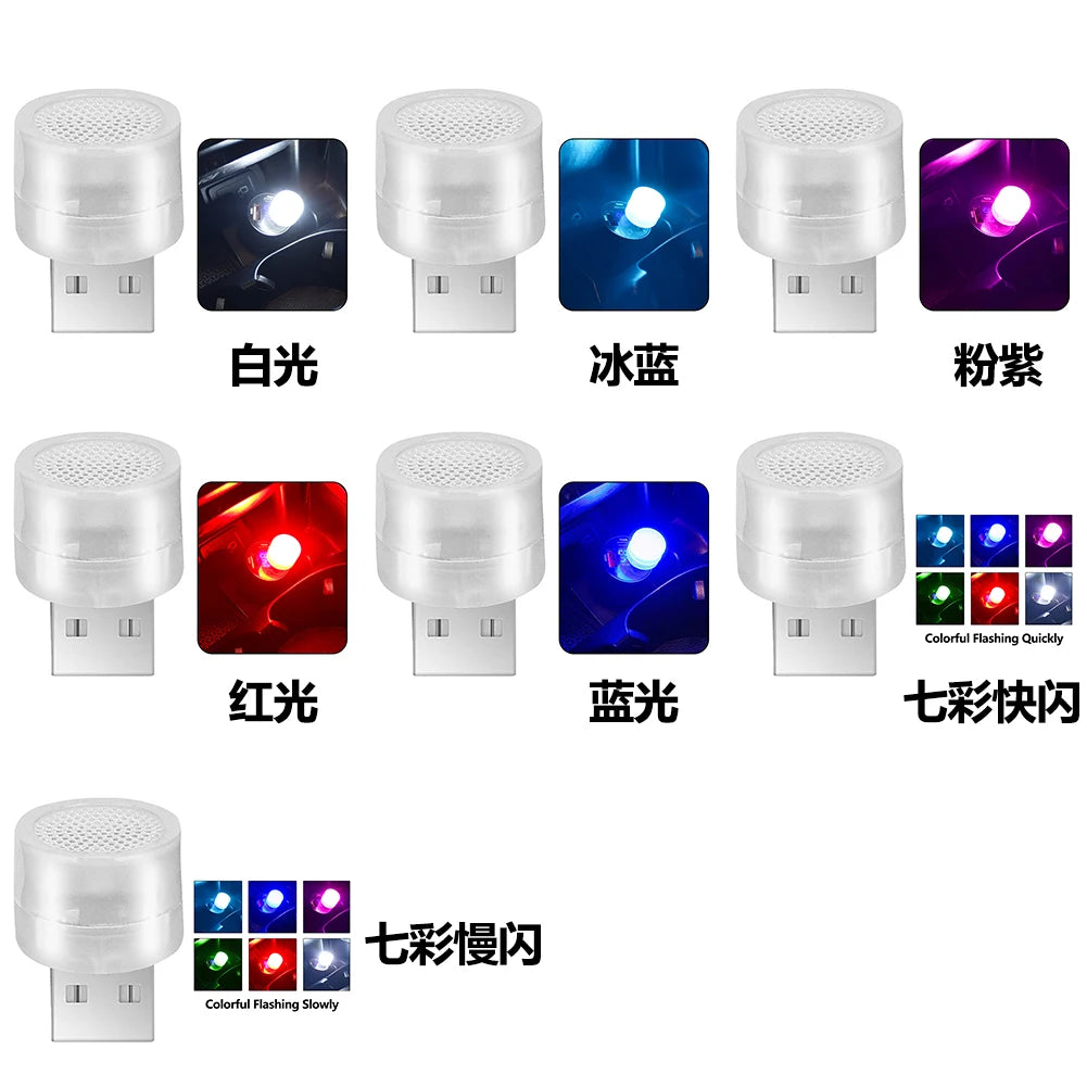 1PC Dynamic Lighting Atmosphere RGB Waterpoof Interior Ambient