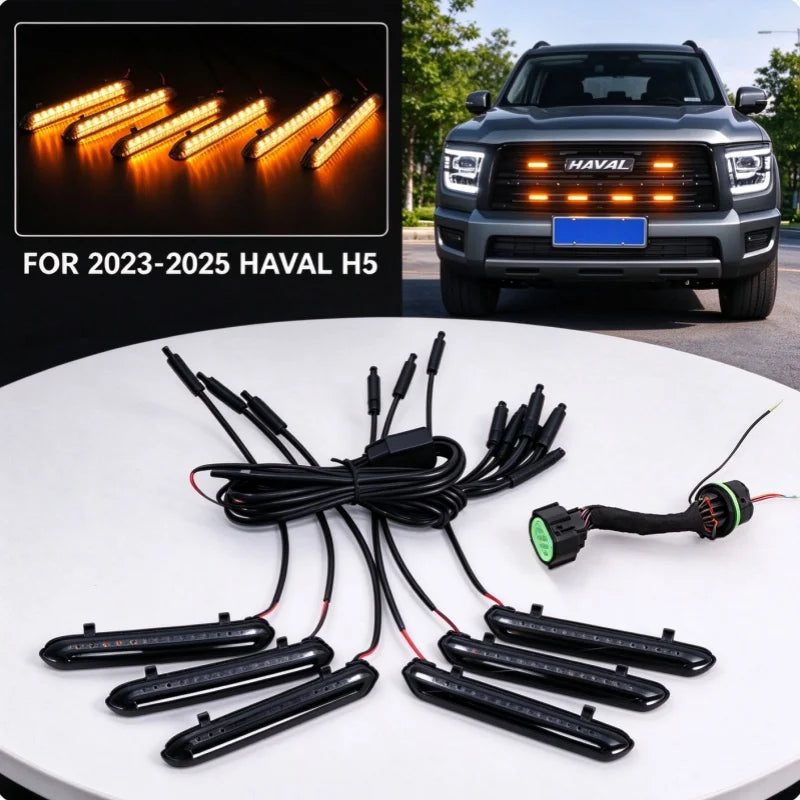 For 2023-2025 Haval H5 Center Front Grille Small Amber Front