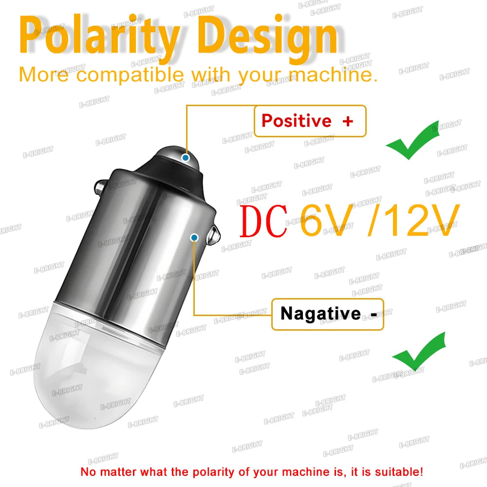 4P Ac 6V 6.3v 12V No Polar T11 H6W
