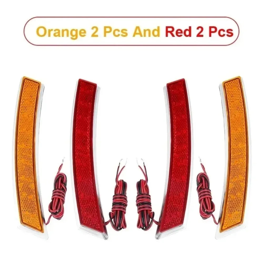 For Marker Light 18 LED Yellow 12V Red Wheel Eyebrowled Side