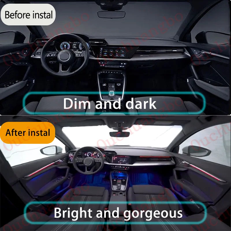 For A3 8Y RS3 A3L 2021-2024 Ouchuangbo Ambient Ambiance Lighting