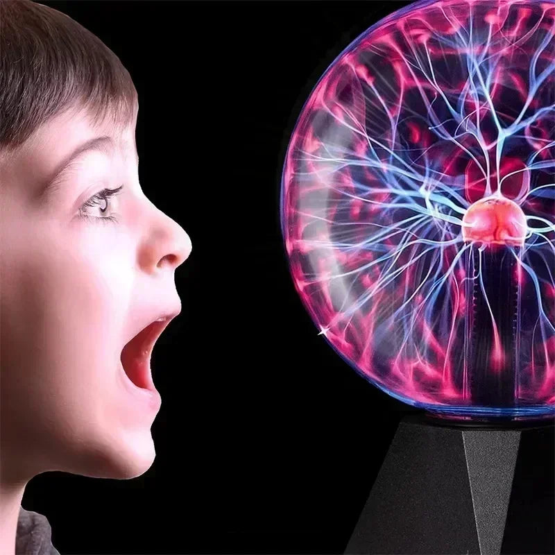 8inch Novelty Magic Crystal Plasma Ball Touch Night Kid