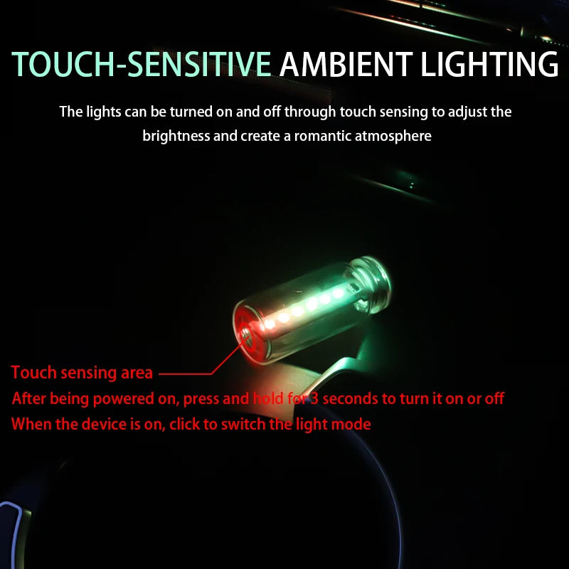 Portable USB Touch Night multi-mode Plug Play Ambient Interior