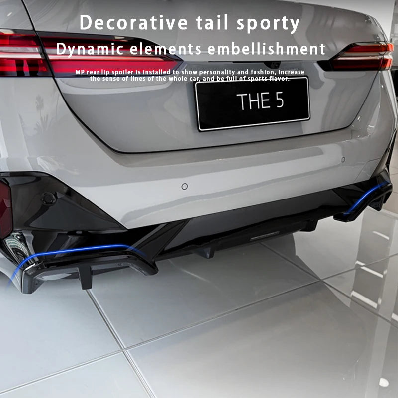 For BMW 5 Series I5 G60 2024-2025 Rear Bumper Diffuser Tail Lip