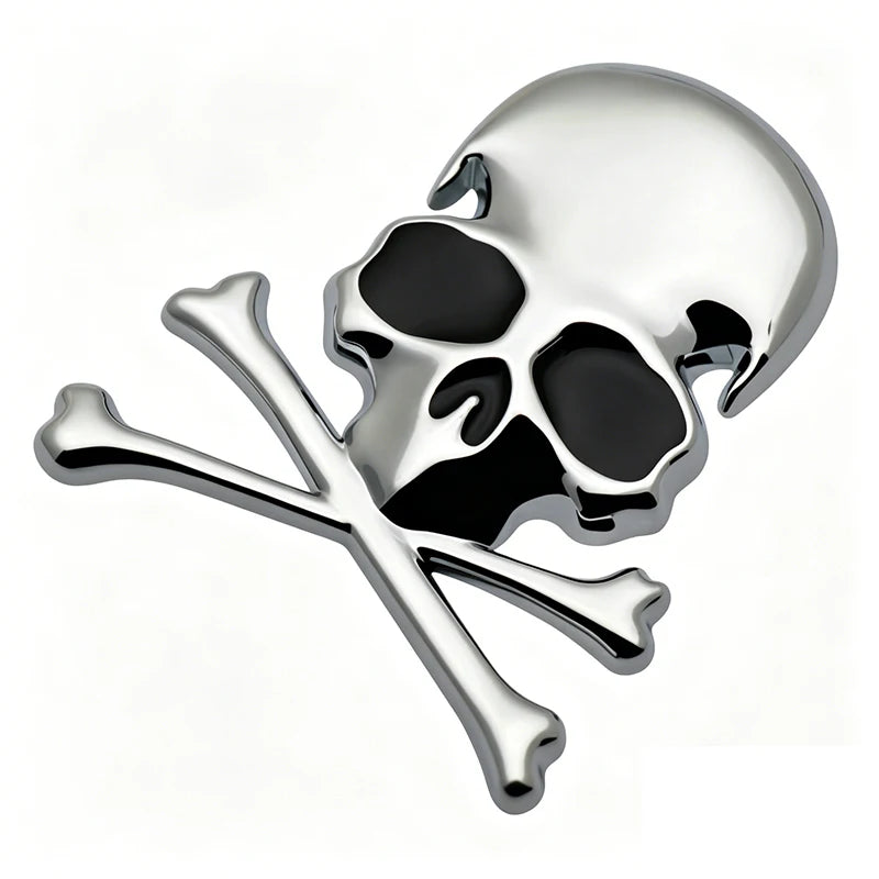 For BMW Jeep Audi Benz 1PCS 3D Metal Funny Skull Emblem Body