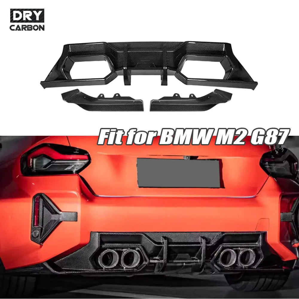 For BMW 2 Series G87 M2 2023 S Dry Carbon Fiber Tech Rear Bumper