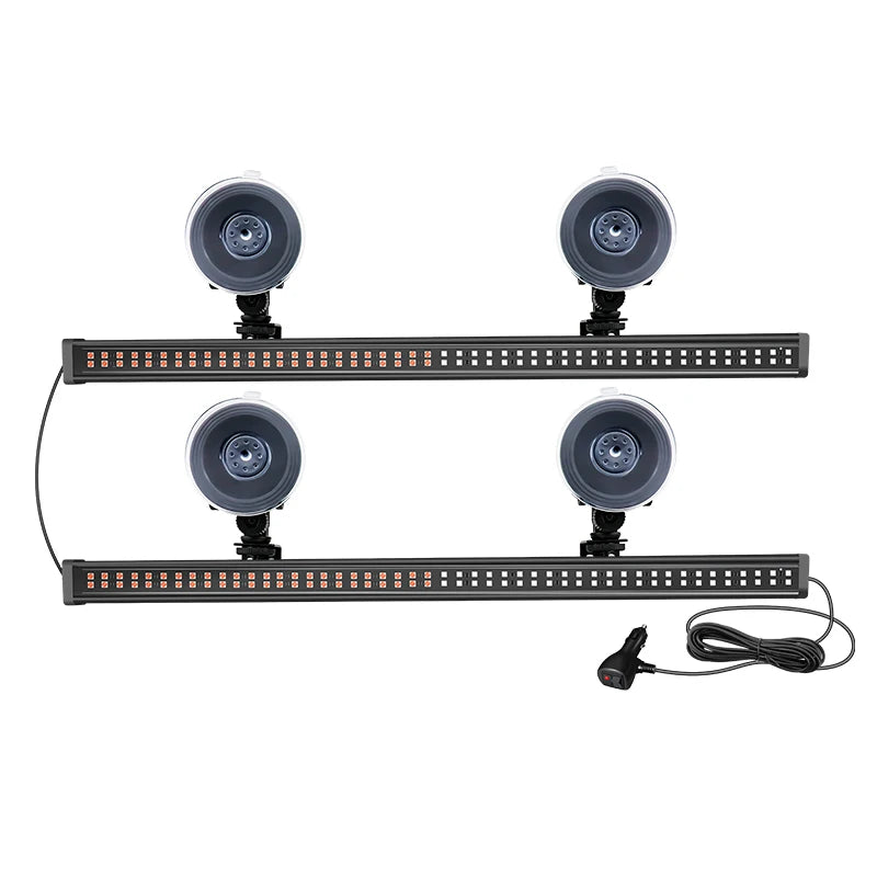 2PCS Strobe 96LED Warning Flashing Bar Truck Emergency Signal