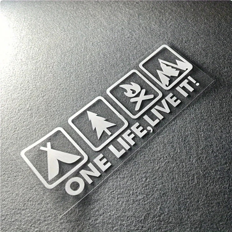 For Vehicle Auto Window Tail Body One Life Live It Camping