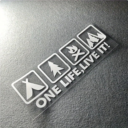 For Vehicle Auto Window Tail Body One Life Live It Camping