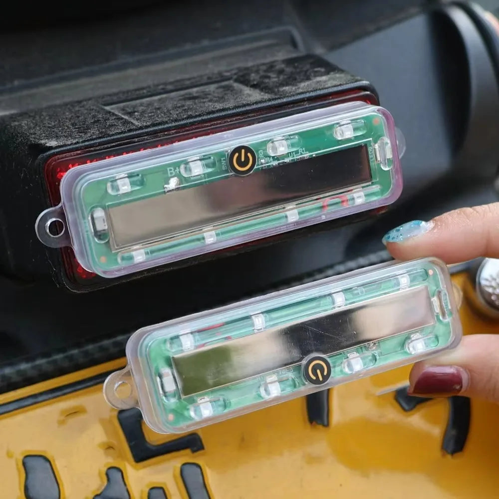 solar-powered Strobe Motorcycle Bike Highlight Waterproof