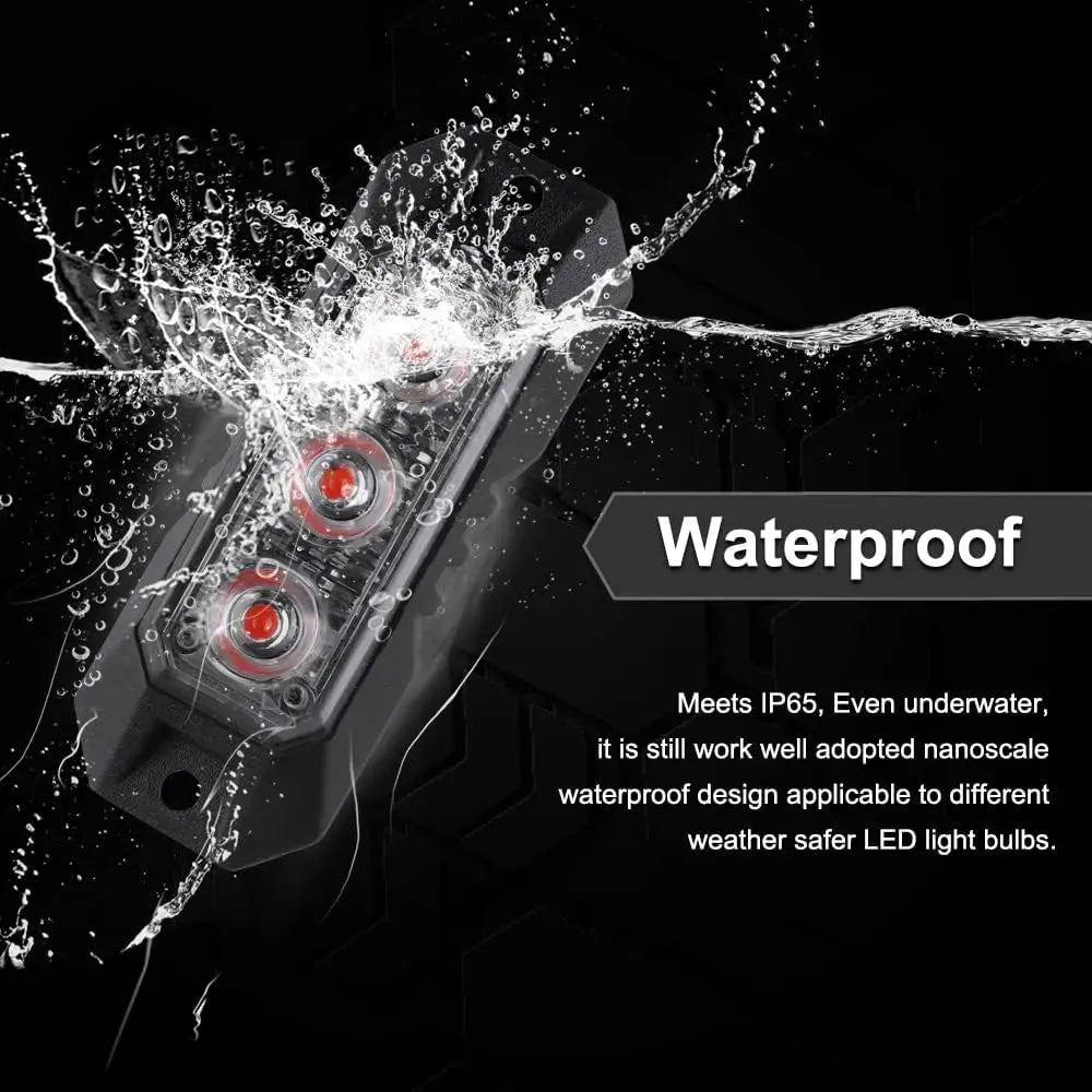 Flashing Strobe Truck MINI Grille Head Emergency Beacon Hazard