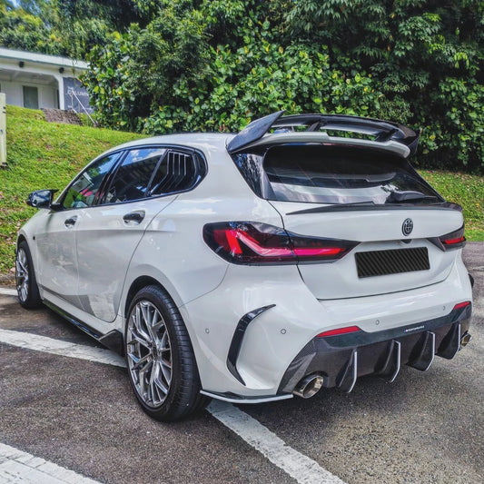 For BMW 1 Series F40 M-PACK Rear Bumper Diffuser Wind Knife Trim