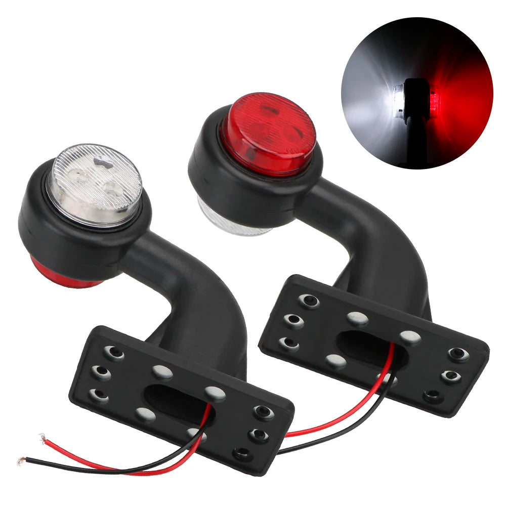 Truck 12 24V Side Marker Indicator car-styling Red White