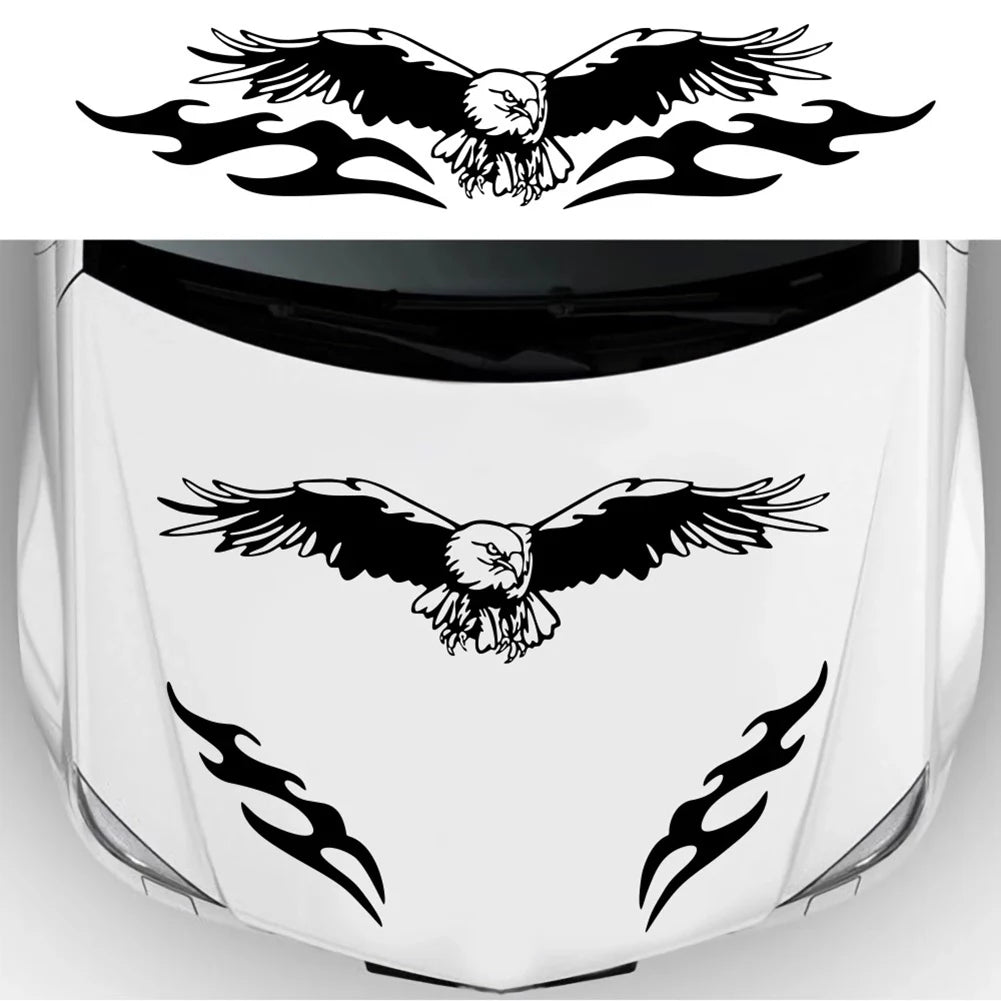 Lykx Eagle Fire Totems Sticker Fashion Sports Racing Stripes