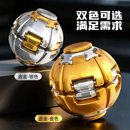 Press Rotating Metal Ball Edc Mechanical Fidget Spinner Anxiety