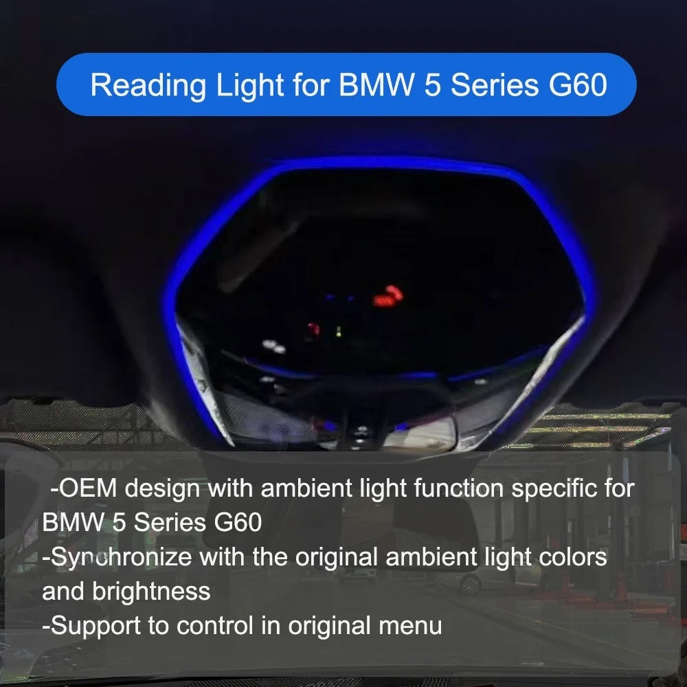 For BMW 5 Series G60 G60 Interior Ambient Lighting Reading