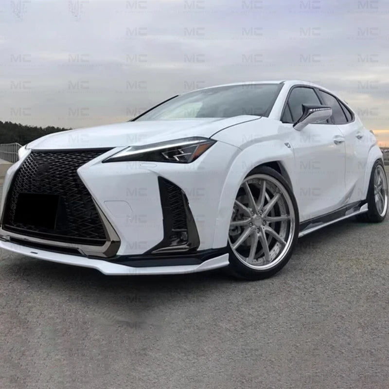 For Compact Crossover Fiberglass Side Skirt Lip Spoiler Kit
