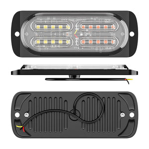Ultra Slim Strobe 12-24v Sync Flashing Warning Beacons Amber