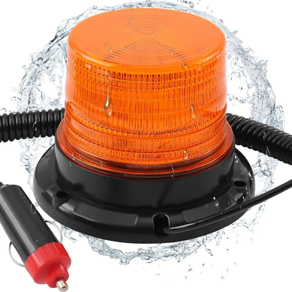 For Vehicles Amber Rooftop Beacon Lights 12V Emergency Trucks
