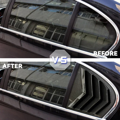 For BMW Rear Window Louvers Series E60 2004-2010 Triangle Shade