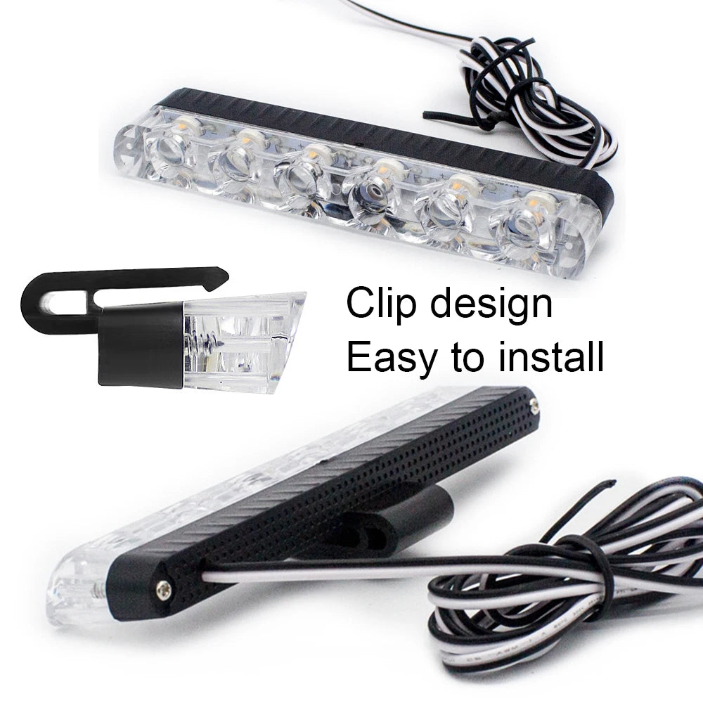 Grille Strobe Red Blue Yellow Remote Wireless Control Emergency