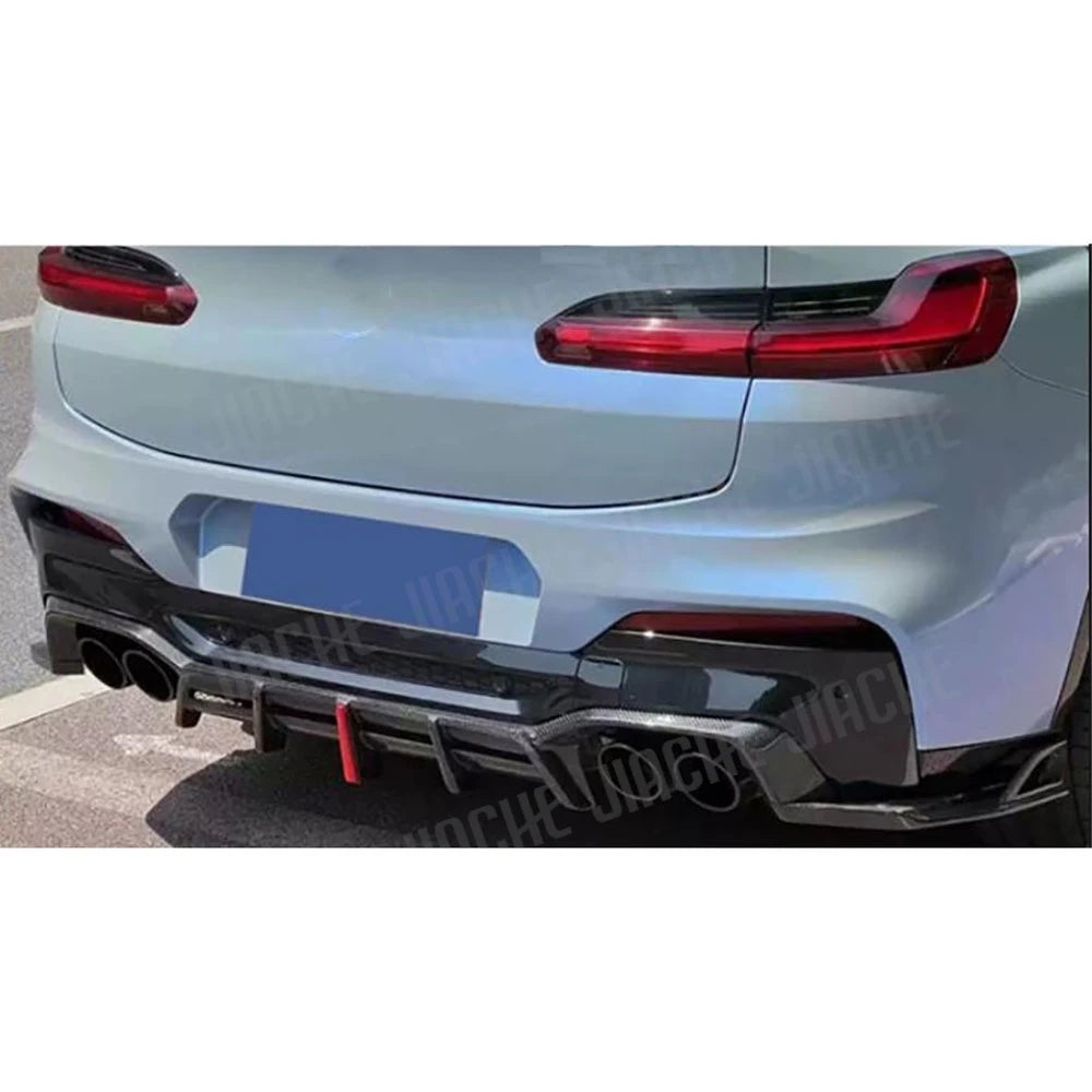 For BMW X3M X4M F97 F98 Real Dry Carbon Fiber Rear Bumper Lip