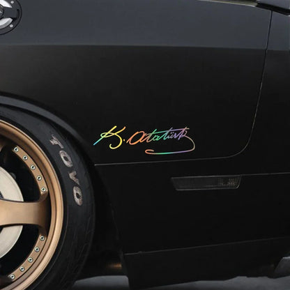Signature Ataturk Creative Sticker Vinyl Scratch Resistant