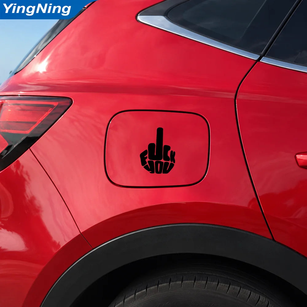 Funny Reflective Middle Finger Sticker Vinyl Window Decal Hand