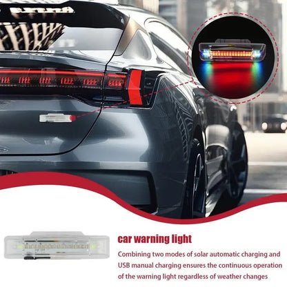 Solar Strobe Tail Warning Flash Waterproof Anti Collision Trucks