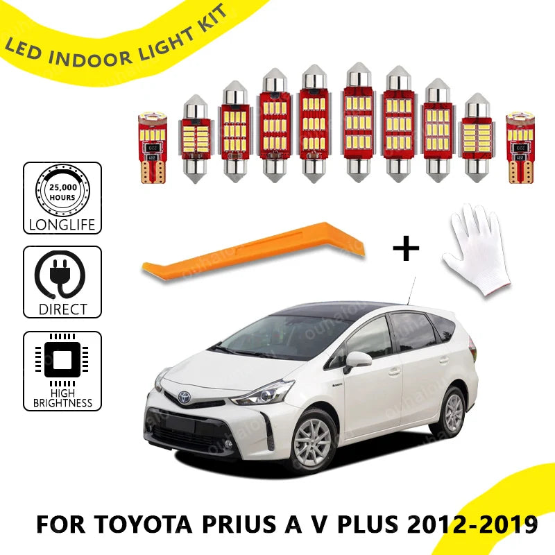 For Toyota Prius A V 12PCS Plus 2012 2013 2014 2015 2016 2017