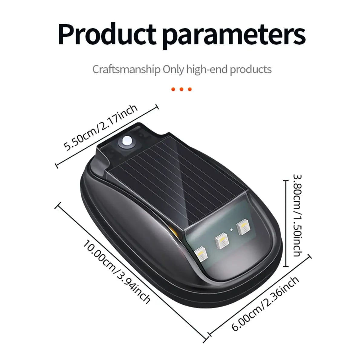 Wireless Roof Security Warning 5IN1 Solar RGB Strobe