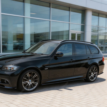 For BMW E90 E91 3 Series Gloss Black Max ABS Side Skirt